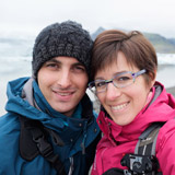 Vanessa et son mari en Islande